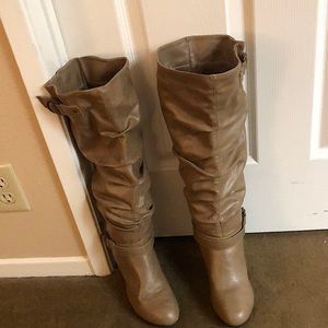 CUTE CAMEL KNEE HIGH BOOTS